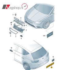 Zwart Seat  Leon embleem achterklep